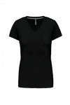 T-Shirt de Senhora Manga Curta Decote em V Atenas (1/2)-Preto-S-RAG-Tailors-Fardas-e-Uniformes-Vestuario-Pro