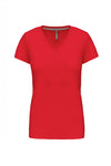 T-Shirt de Senhora Manga Curta Decote em V Atenas (1/2)-Vermelho-S-RAG-Tailors-Fardas-e-Uniformes-Vestuario-Pro