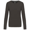 T-shirt Algodão Lavado m. comprida de senhora (1/2)-Dark Grey-XS-RAG-Tailors-Fardas-e-Uniformes-Vestuario-Pro