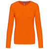 T-shirt Algodão Lavado m. comprida de senhora (1/2)-Orange-XS-RAG-Tailors-Fardas-e-Uniformes-Vestuario-Pro