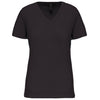 T-shirt BIO150IC de senhora decote V-Dark Grey-XS-RAG-Tailors-Fardas-e-Uniformes-Vestuario-Pro