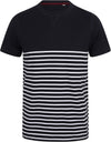 T-shirt Breton de manga curta-Azul Marinho / Branco-S-RAG-Tailors-Fardas-e-Uniformes-Vestuario-Pro