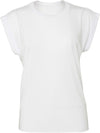T-shirt Flowy manga enrolada-Branco-S-RAG-Tailors-Fardas-e-Uniformes-Vestuario-Pro