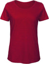 T-shirt Organic de senhora Slub-Chic Vermelho-XS-RAG-Tailors-Fardas-e-Uniformes-Vestuario-Pro