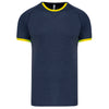 T-shirt Performance-Navy Heather / Fluorescent Yellow-XS-RAG-Tailors-Fardas-e-Uniformes-Vestuario-Pro