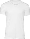 T-shirt Triblend de homem com decote em V-Branco-S-RAG-Tailors-Fardas-e-Uniformes-Vestuario-Pro