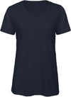 T-shirt Triblend de senhora com decote em V-Azul Marinho-XS-RAG-Tailors-Fardas-e-Uniformes-Vestuario-Pro
