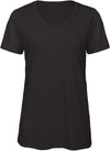 T-shirt Triblend de senhora com decote em V-Preto-XS-RAG-Tailors-Fardas-e-Uniformes-Vestuario-Pro