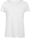 T-shirt Triblend de senhora com decote redondo-Branco-XS-RAG-Tailors-Fardas-e-Uniformes-Vestuario-Pro