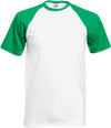 T-shirt baseball-Branco / Kelly Verde-S-RAG-Tailors-Fardas-e-Uniformes-Vestuario-Pro