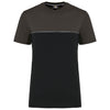 T-shirt bicolor eco-responsável de manga curta unissexo-Black / Dark Grey-XS-RAG-Tailors-Fardas-e-Uniformes-Vestuario-Pro