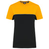 T-shirt bicolor eco-responsável de manga curta unissexo-Black / Yellow-XS-RAG-Tailors-Fardas-e-Uniformes-Vestuario-Pro