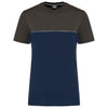 T-shirt bicolor eco-responsável de manga curta unissexo-Navy / Dark Grey-XS-RAG-Tailors-Fardas-e-Uniformes-Vestuario-Pro