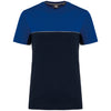 T-shirt bicolor eco-responsável de manga curta unissexo-Navy / Royal Blue-XS-RAG-Tailors-Fardas-e-Uniformes-Vestuario-Pro