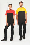 T-shirt bicolor eco-responsável de manga curta unissexo-RAG-Tailors-Fardas-e-Uniformes-Vestuario-Pro