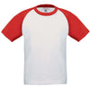 T-shirt de criança Baseball-Branco / Vermelho-3/4-RAG-Tailors-Fardas-e-Uniformes-Vestuario-Pro