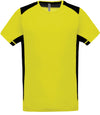 T-shirt de desporto bicolor-Fluorescent Amarelo / Preto-XS-RAG-Tailors-Fardas-e-Uniformes-Vestuario-Pro