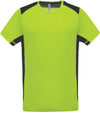 T-shirt de desporto bicolor-Lime / Dark Grey-XS-RAG-Tailors-Fardas-e-Uniformes-Vestuario-Pro