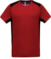 T-shirt de desporto bicolor-Vermelho / Preto-XS-RAG-Tailors-Fardas-e-Uniformes-Vestuario-Pro