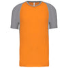 T-shirt de desporto bicolor de manga curta-Orange / Fine Grey-XS-RAG-Tailors-Fardas-e-Uniformes-Vestuario-Pro