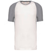 T-shirt de desporto bicolor de manga curta-White / Fine Grey-XS-RAG-Tailors-Fardas-e-Uniformes-Vestuario-Pro