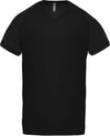 T-shirt de desporto de homem com decote em V de manga curta-Preto-XS-RAG-Tailors-Fardas-e-Uniformes-Vestuario-Pro