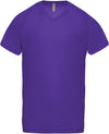 T-shirt de desporto de homem com decote em V de manga curta-Violet-XS-RAG-Tailors-Fardas-e-Uniformes-Vestuario-Pro