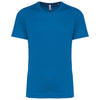 T-shirt de desporto de homem de material reciclado com decote redondo-Aqua Blue-XS-RAG-Tailors-Fardas-e-Uniformes-Vestuario-Pro