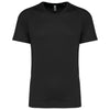 T-shirt de desporto de homem de material reciclado com decote redondo-Black-XS-RAG-Tailors-Fardas-e-Uniformes-Vestuario-Pro