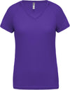 T-shirt de desporto de senhora com decote em V de manga curta-Violet-XS-RAG-Tailors-Fardas-e-Uniformes-Vestuario-Pro