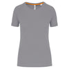 T-shirt de desporto de senhora de material reciclado com decote redondo-Fine Grey-XS-RAG-Tailors-Fardas-e-Uniformes-Vestuario-Pro