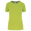 T-shirt de desporto de senhora de material reciclado com decote redondo-Lime-XS-RAG-Tailors-Fardas-e-Uniformes-Vestuario-Pro