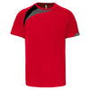 T-shirt de desporto manga curta-Sporty red/Black/Storm grey-XS-RAG-Tailors-Fardas-e-Uniformes-Vestuario-Pro