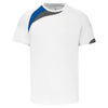 T-shirt de desporto manga curta-White / Sporty Royal Blue / Storm Grey-XS-RAG-Tailors-Fardas-e-Uniformes-Vestuario-Pro