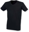 T-shirt de homem decote V Feel Good-Preto-S-RAG-Tailors-Fardas-e-Uniformes-Vestuario-Pro