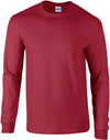 T-shirt de manga comprida Ultra Cotton™-Cardinal Vermelho-S-RAG-Tailors-Fardas-e-Uniformes-Vestuario-Pro