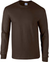T-shirt de manga comprida Ultra Cotton™-Dark Chocolate-S-RAG-Tailors-Fardas-e-Uniformes-Vestuario-Pro