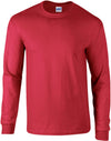 T-shirt de manga comprida Ultra Cotton™-Vermelho-S-RAG-Tailors-Fardas-e-Uniformes-Vestuario-Pro