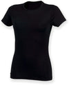 T-shirt de senhora com decote redondo Feel Good-Preto-36 EU (XS)-RAG-Tailors-Fardas-e-Uniformes-Vestuario-Pro