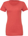 T-shirt de senhora com decote redondo Triblend-Vermelho Triblend-S-RAG-Tailors-Fardas-e-Uniformes-Vestuario-Pro