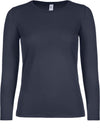 T-shirt de senhora de manga comprida E150-Azul Marinho-XS-RAG-Tailors-Fardas-e-Uniformes-Vestuario-Pro