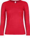 T-shirt de senhora de manga comprida E150-Vermelho-XS-RAG-Tailors-Fardas-e-Uniformes-Vestuario-Pro