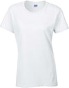 T-shirt de senhora de manga curta Heavy Cotton™-Branco-S-RAG-Tailors-Fardas-e-Uniformes-Vestuario-Pro