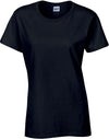 T-shirt de senhora de manga curta Heavy Cotton™-Preto-S-RAG-Tailors-Fardas-e-Uniformes-Vestuario-Pro