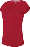 T-shirt de senhora de manga curta decote à barco-Vermelho-S-RAG-Tailors-Fardas-e-Uniformes-Vestuario-Pro