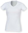 T-shirt de senhora decote V Feel Good-Branco-XS-RAG-Tailors-Fardas-e-Uniformes-Vestuario-Pro