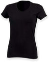 T-shirt de senhora decote V Feel Good-Preto-XS-RAG-Tailors-Fardas-e-Uniformes-Vestuario-Pro