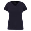 T-shirt de senhora decote V de manga curta-Navy-S-RAG-Tailors-Fardas-e-Uniformes-Vestuario-Pro
