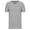 T-shirt decote V de manga curta-Light grey heather-S-RAG-Tailors-Fardas-e-Uniformes-Vestuario-Pro