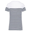 T-shirt estilo marinheiro Bio com decote redondo para senhora-RAG-Tailors-Fardas-e-Uniformes-Vestuario-Pro